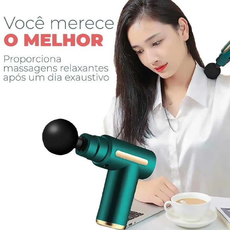 Massageador Pistola Elétrica | QUEIMA DE ESTOQUE 🔥